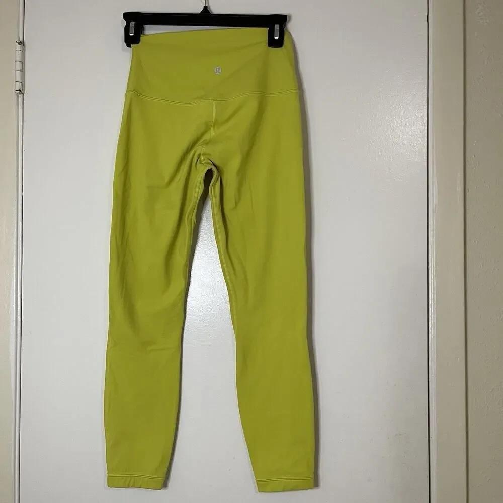 Lululemon Align high rise electric yellow leggings size 6